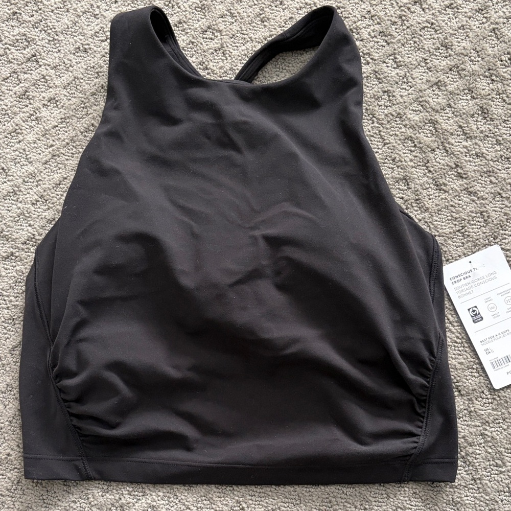 Athleta Black Sports Bra NWT